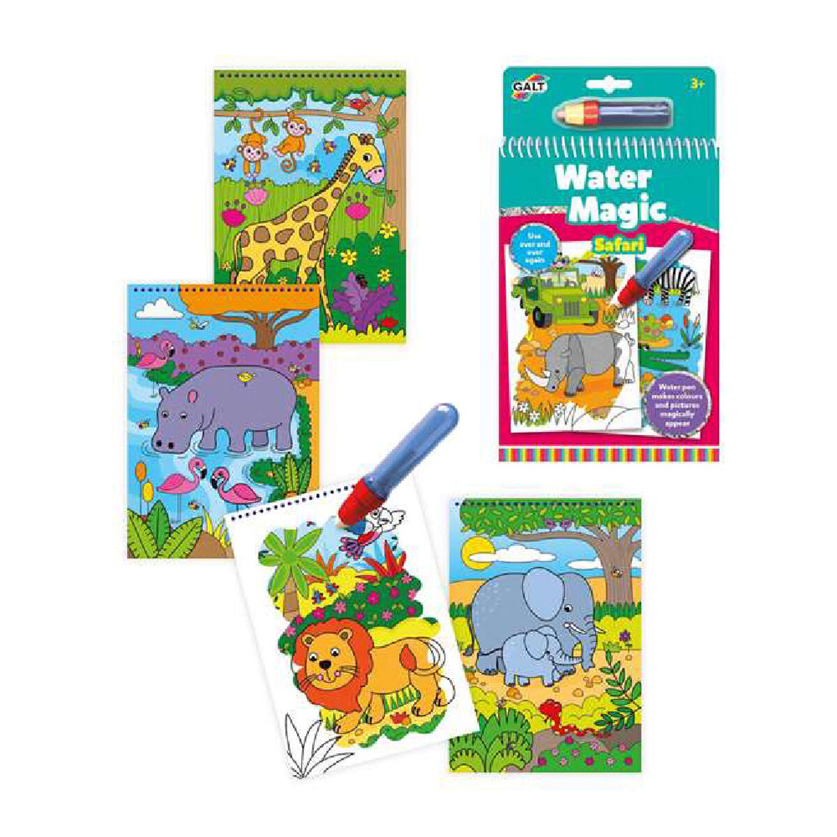 Bloco com Desenhos para Colorir Water Magic Diset A3079H